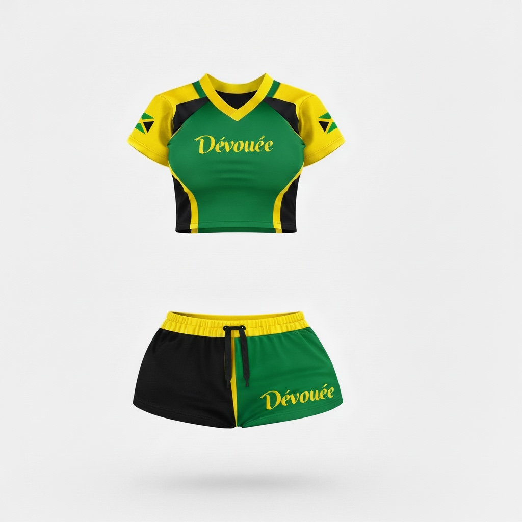 Dévouée Jamaican shorts sets