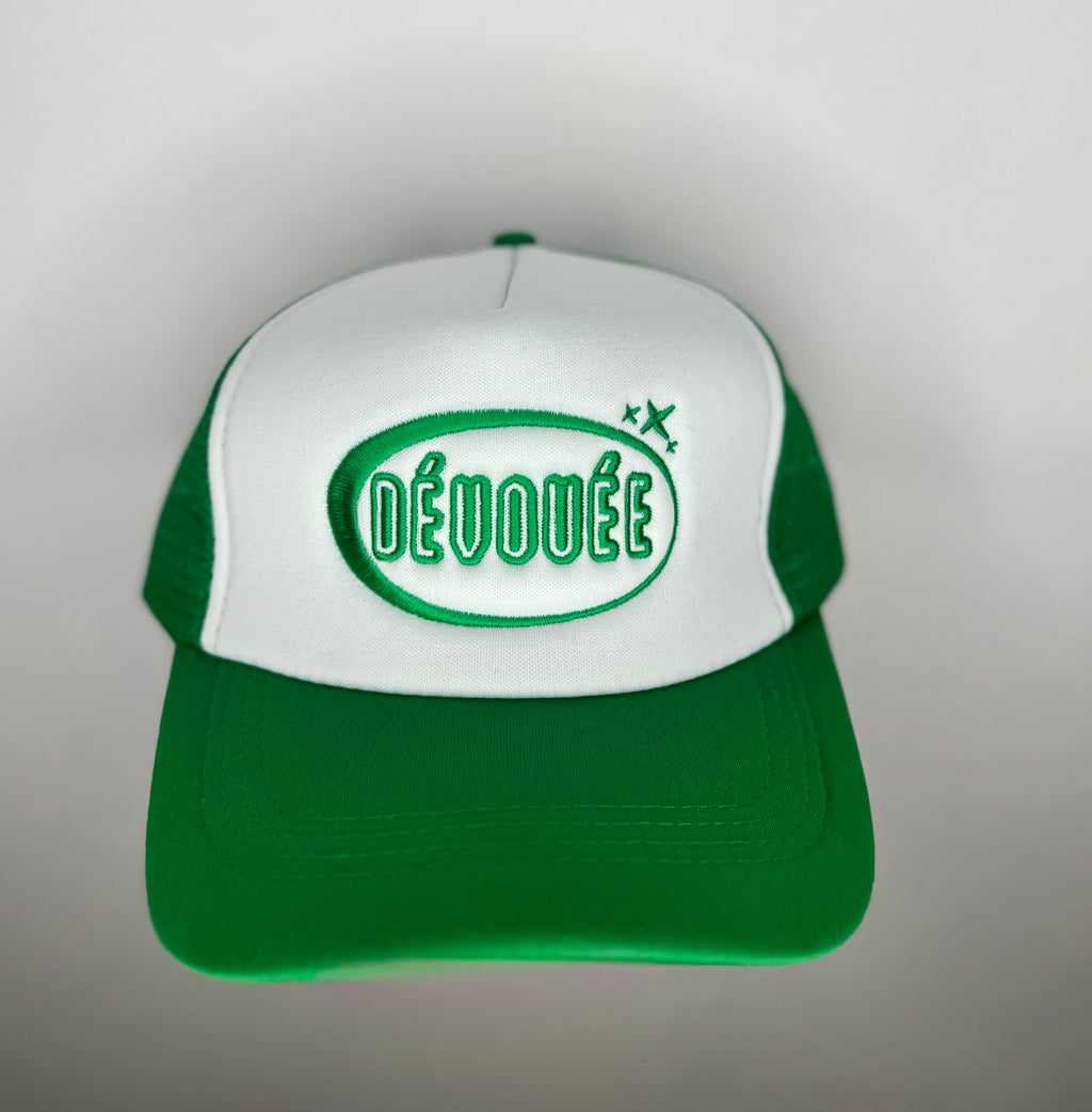 Dévouée lime green hat