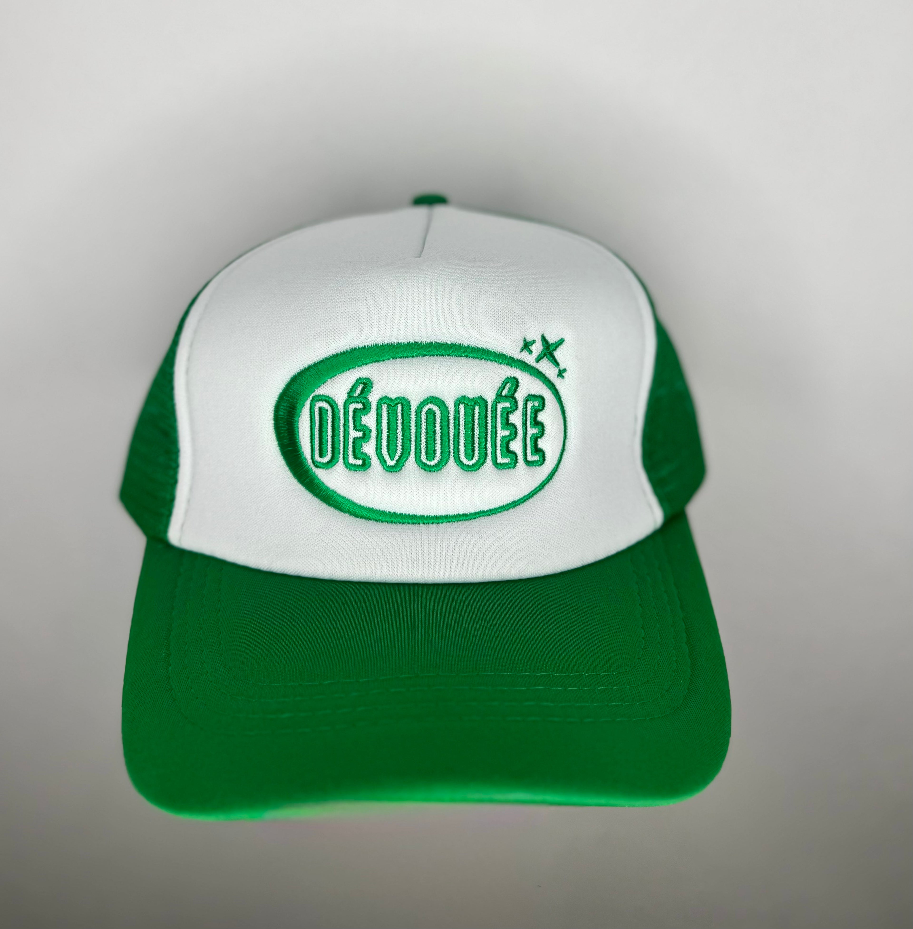 Dévouée lime green hat