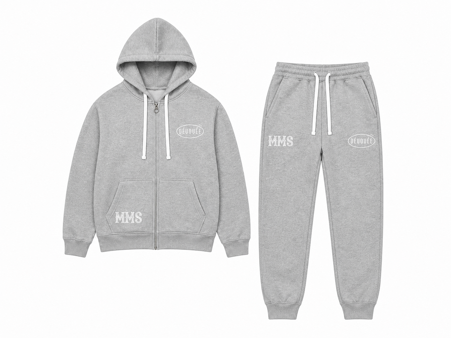 Grey Dévouée x MMS tracksuits