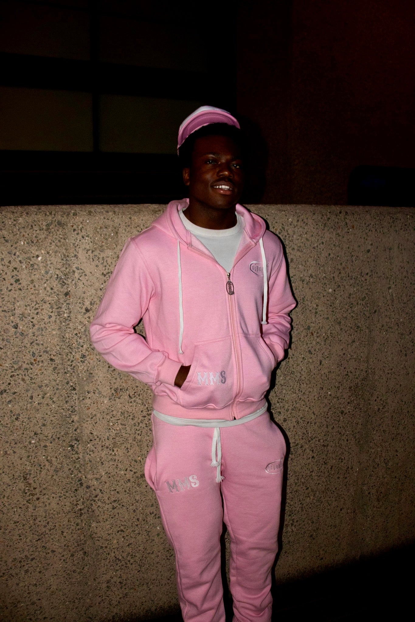 Pink Dévouée x MMS tracksuits