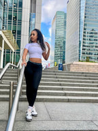 Dévouée black crop top