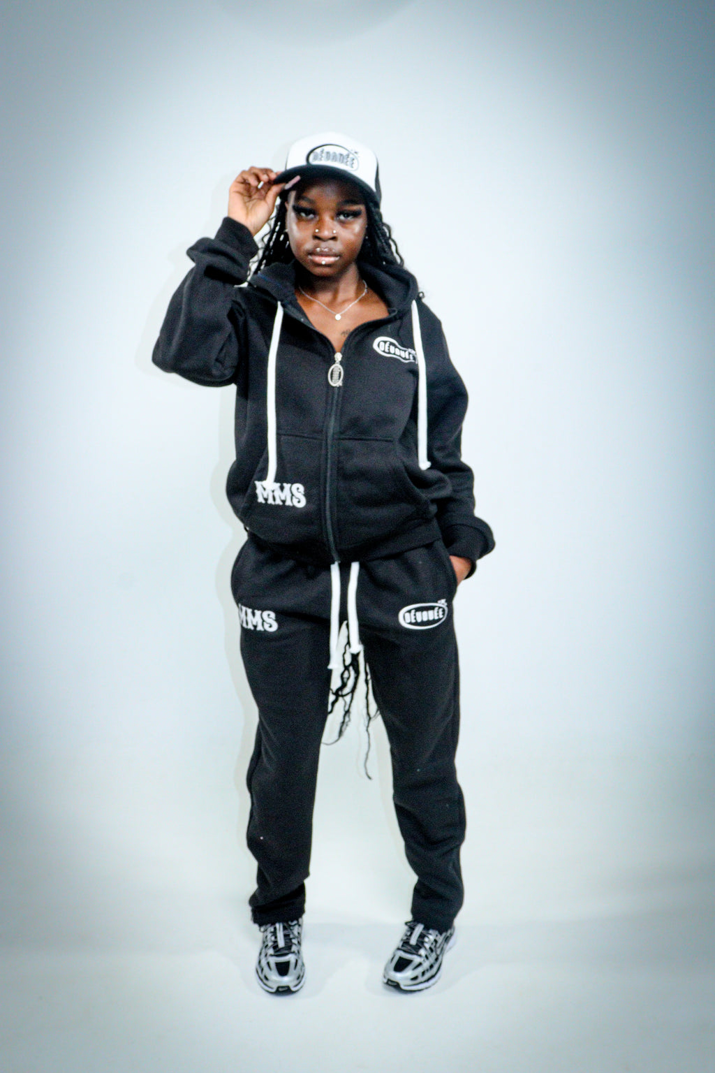 Black Dévouée x MMS tracksuits